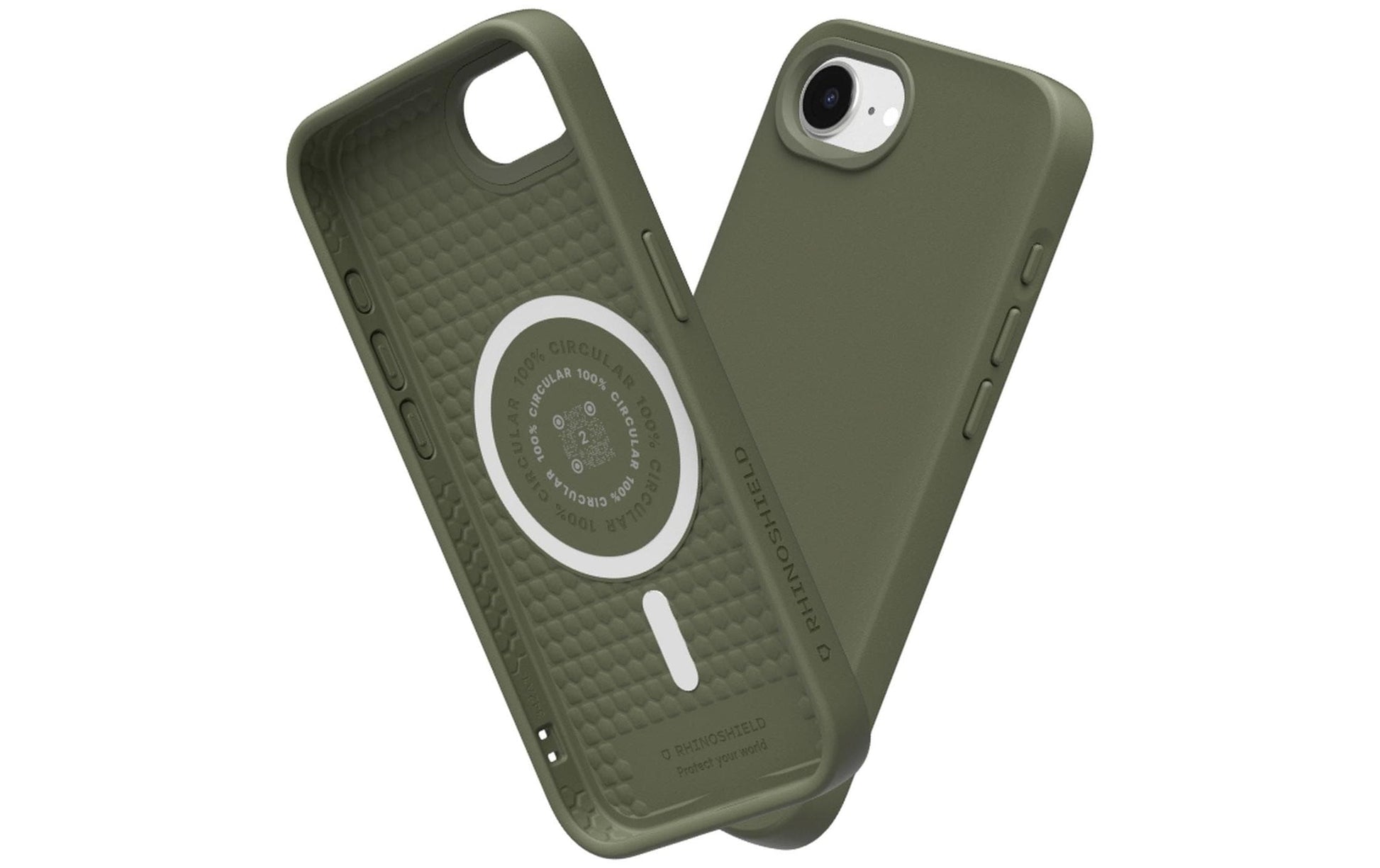 RhinoShield Backcover SolidSuit MS – für Apple iPhone 16e – grün – Recycling-Kunststoff