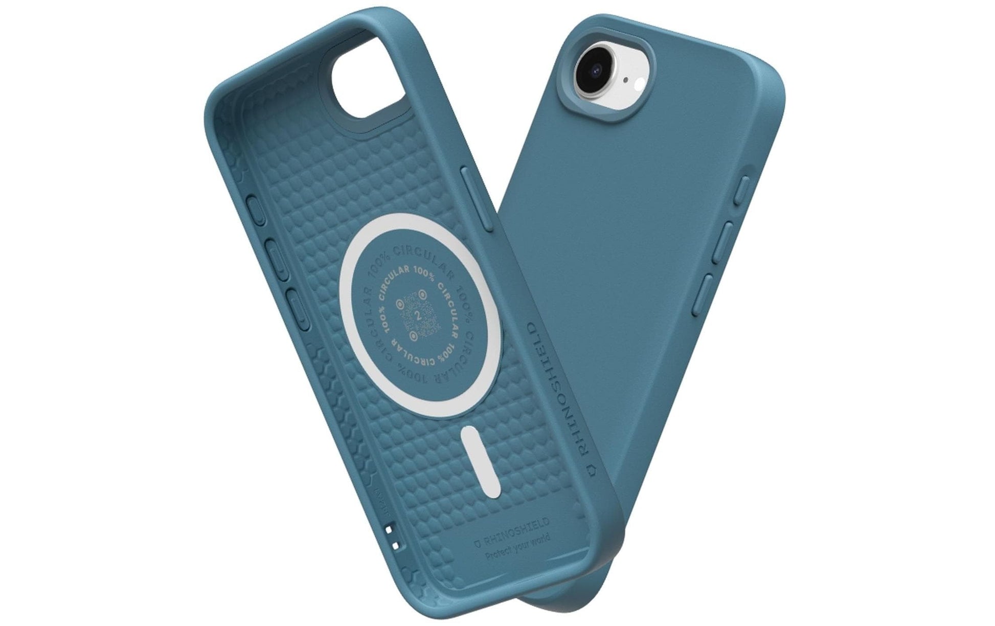 RhinoShield Backcover – für Apple iPhone 16e – blau – TPE – MagSafe-kompatibel