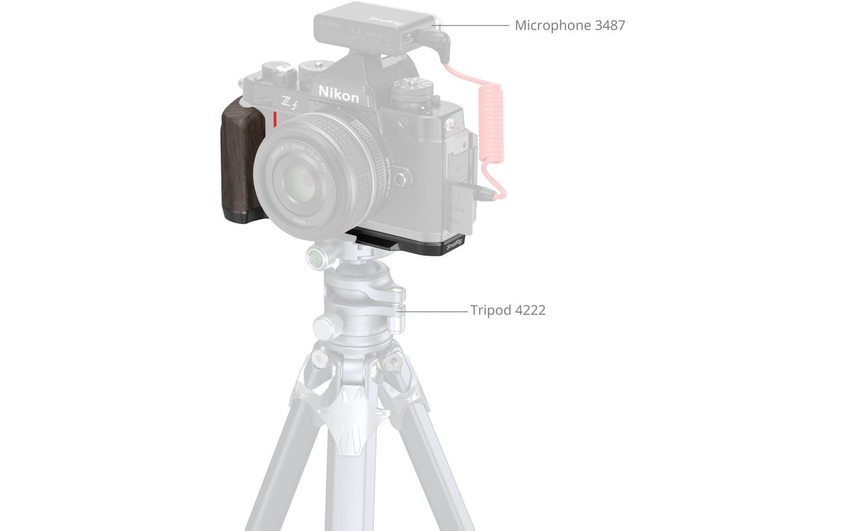 SmallRig 4801 Handgriff – für Nikon Z f – Braun