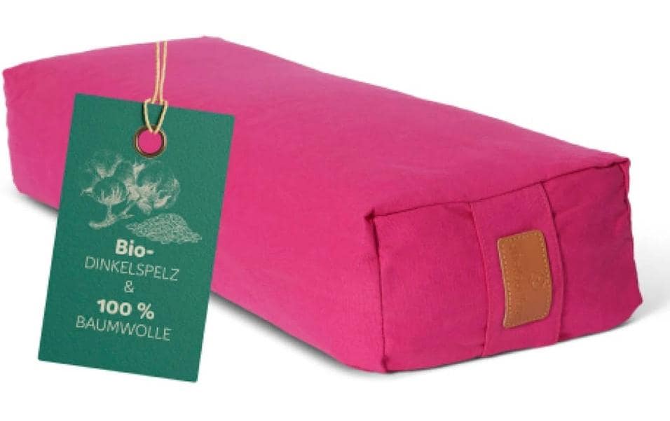 DoYourYoga Paravati Sitzkissen – 22 × 67 × 13 cm, Baumwolle, Pink