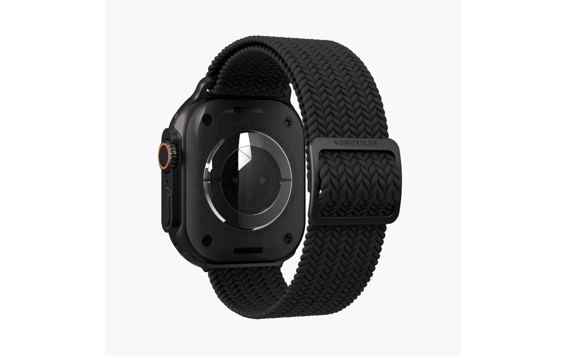 Vonmählen Woven Loop – Armband – für Apple Watch 40 mm, 41 mm, 42 mm, All Black, One Size, Nylon