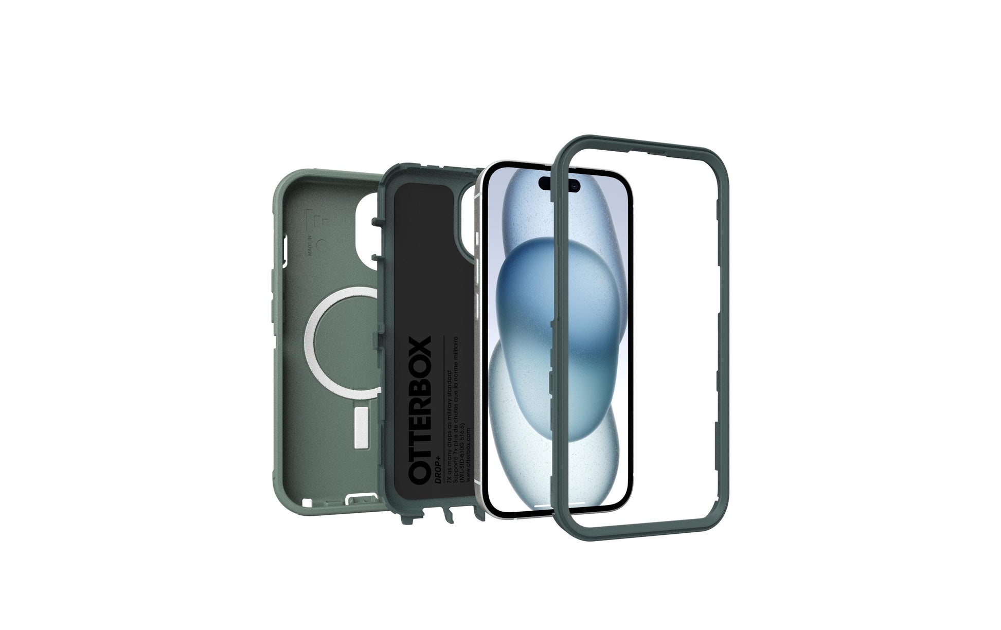 OtterBox Backcover Defender – für Apple iPhone 13 – Forest Ranger (grün) – Silikon