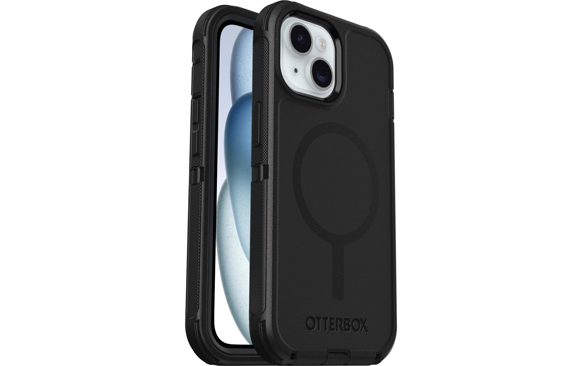 OtterBox Backcover Defender – für Apple iPhone 15 – schwarz – Silikon