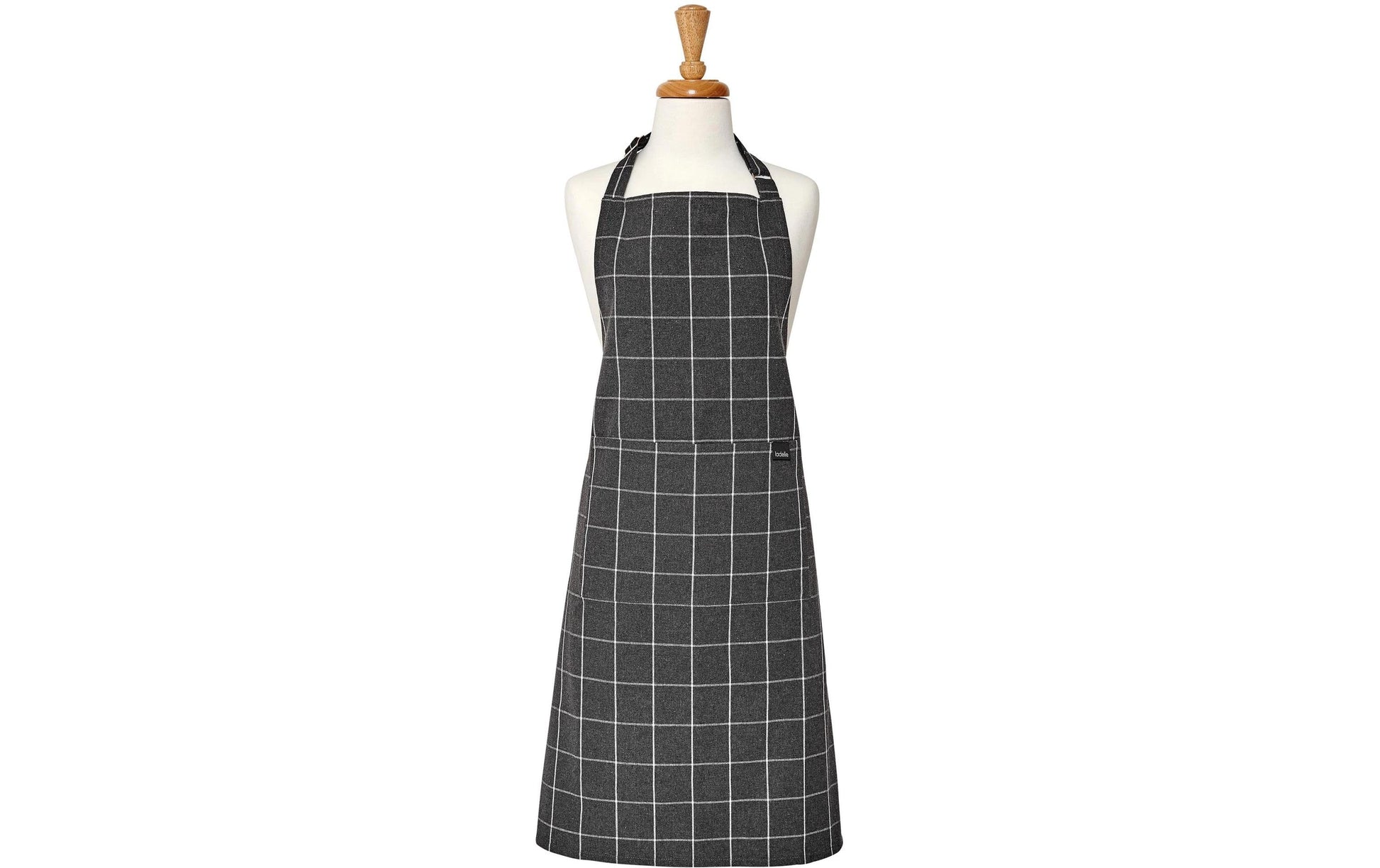 Ladelle Küchenschürze 70 × 89 cm, Baumwolle (recycelt)/Polyester, Anthrazit
