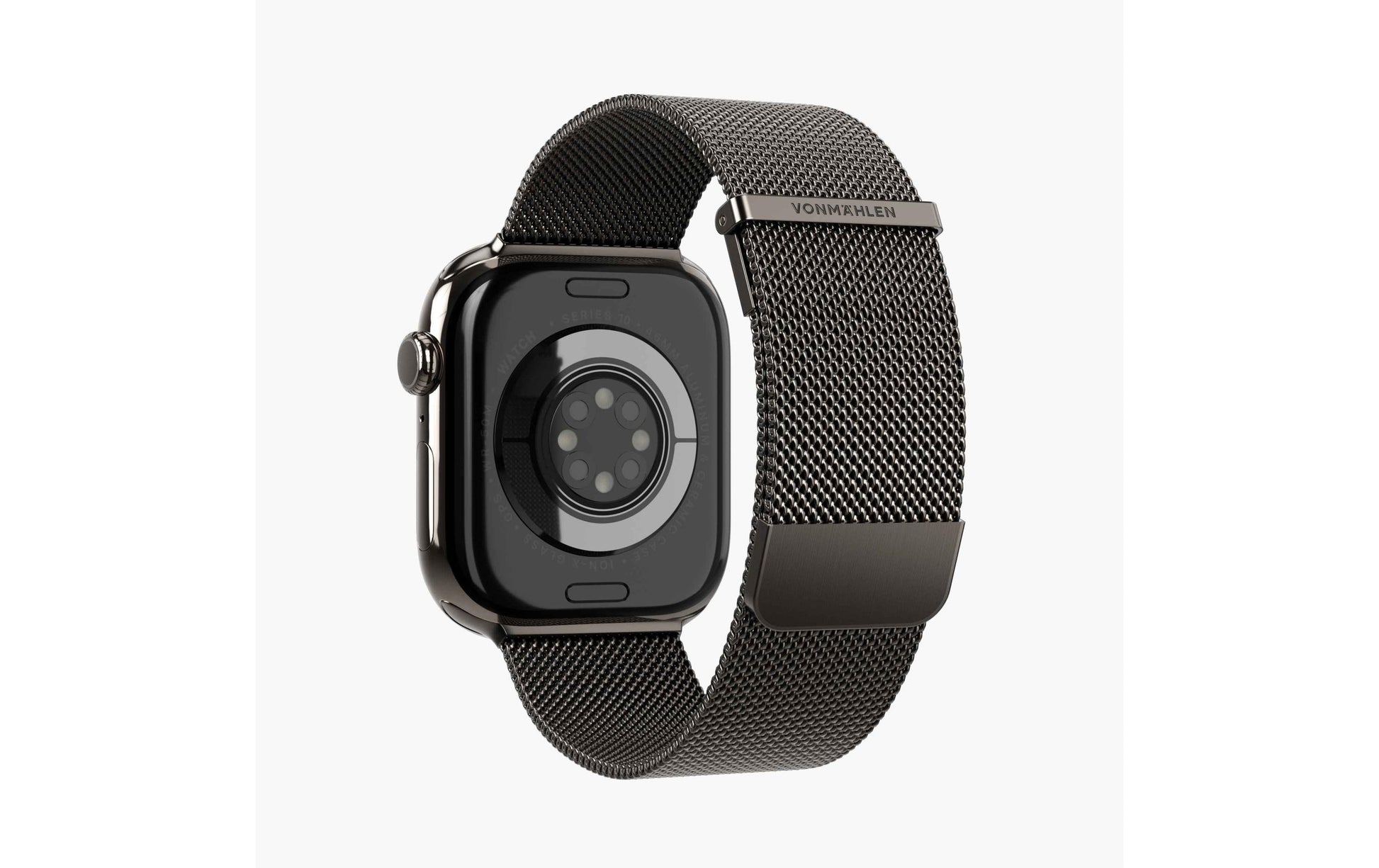 Vonmählen Milanese Loop 2 – Armband – für Apple Watch (diverse Grössen), Granitgrau, Einheitsgrösse, Edelstahl