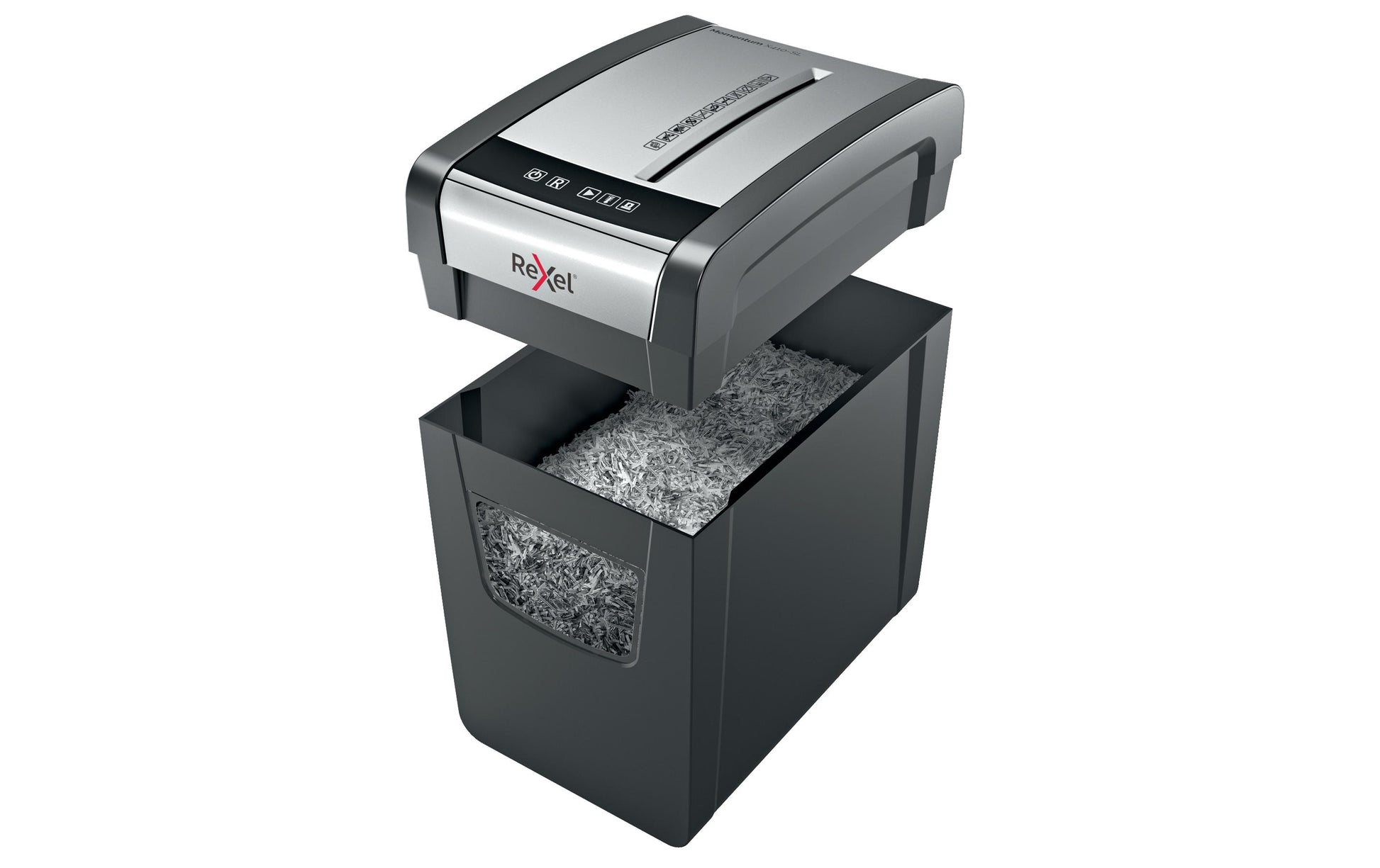 Rexel Momentum X410-SL – Aktenvernichter, DIN P-4, Partikelschnitt 4 × 28 mm, 10 Blatt, 23 l, A4