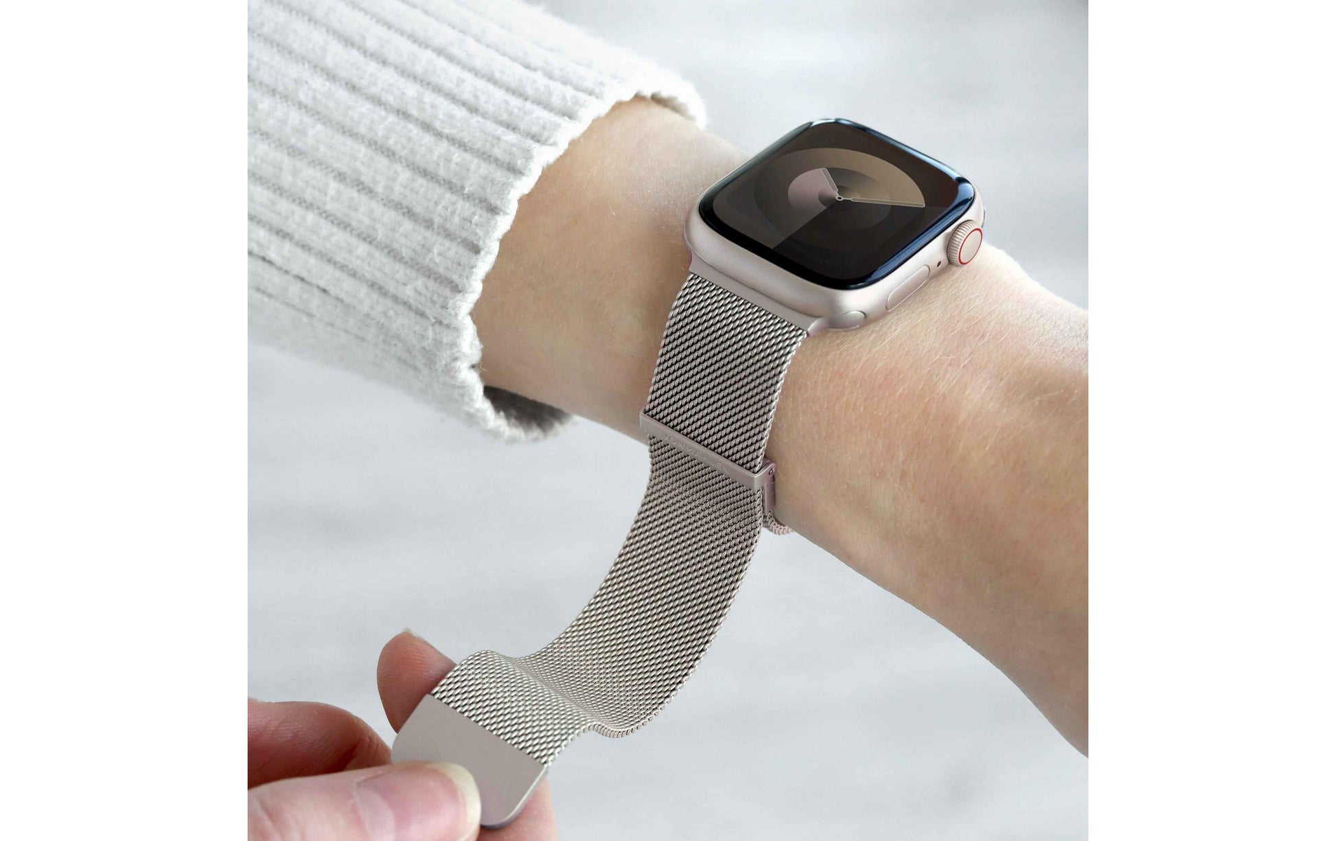 Vonmählen Milanese Loop 2 – Milanese Loop, Champagner, für Apple Watch