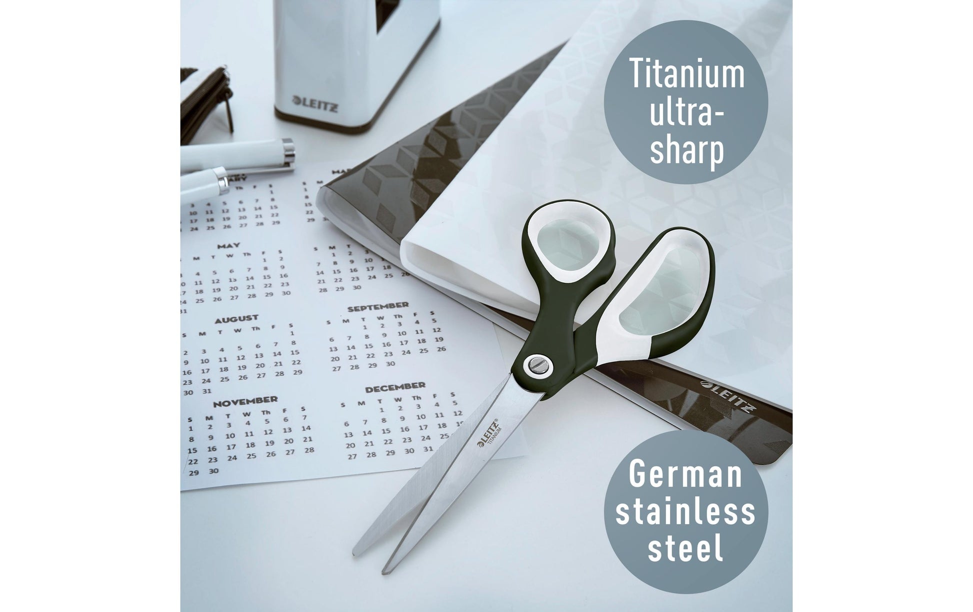 Leitz Universalschere WOW – schwarz, weiss