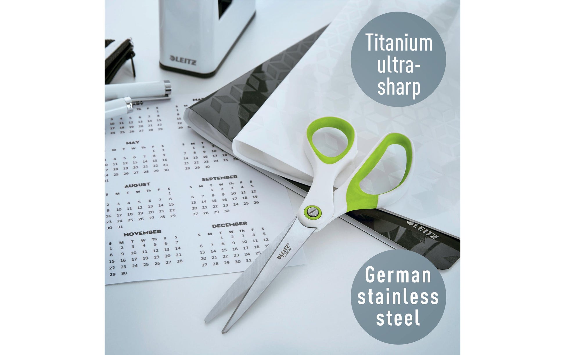 Leitz Universalschere WOW – grün, weiss
