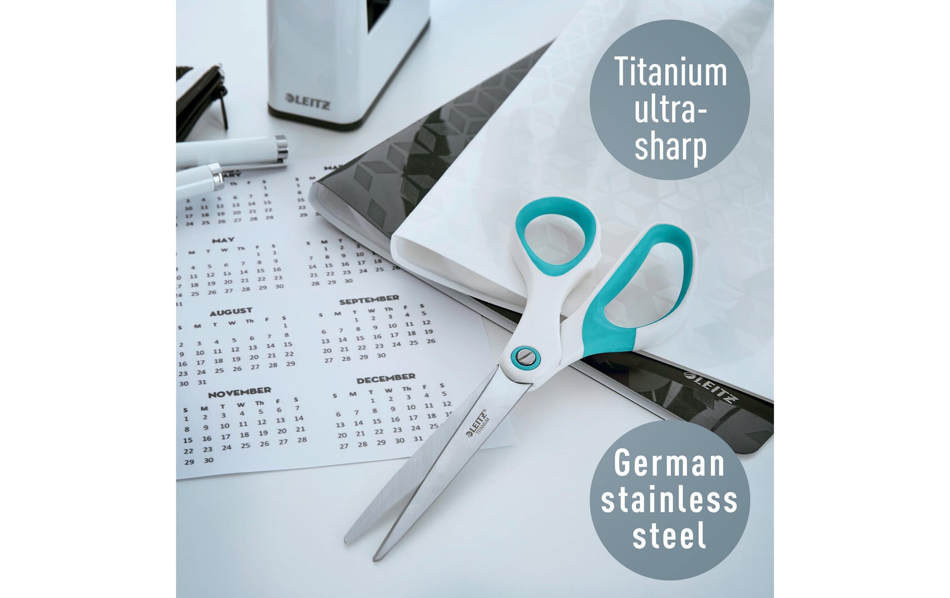 Leitz Universalschere WOW – blau, weiss