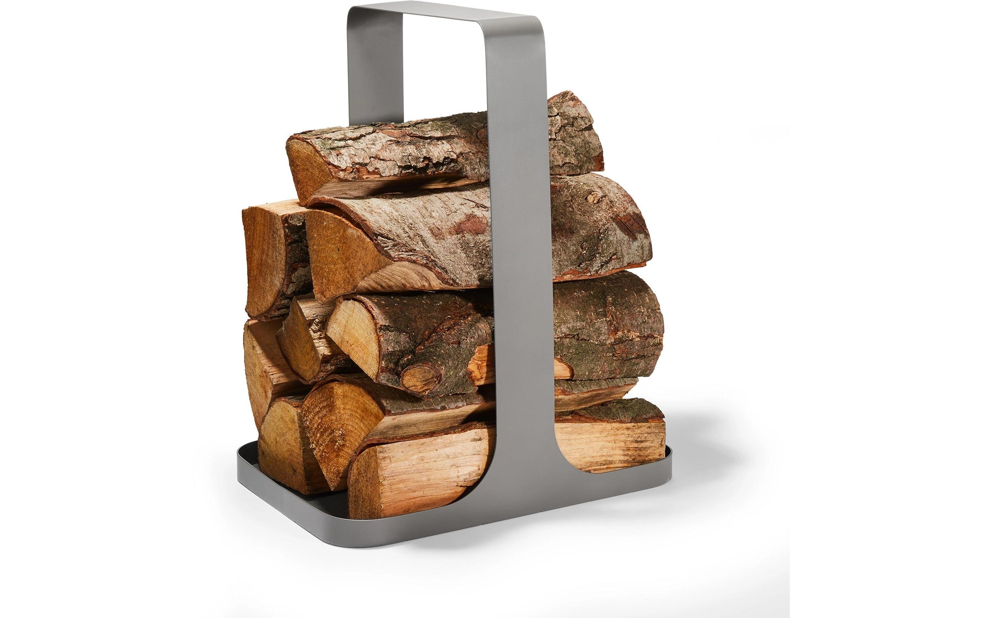 Philippi Log Aufbewahrungskorb – Stahl – Silber – 254 × 440 × 356 mm