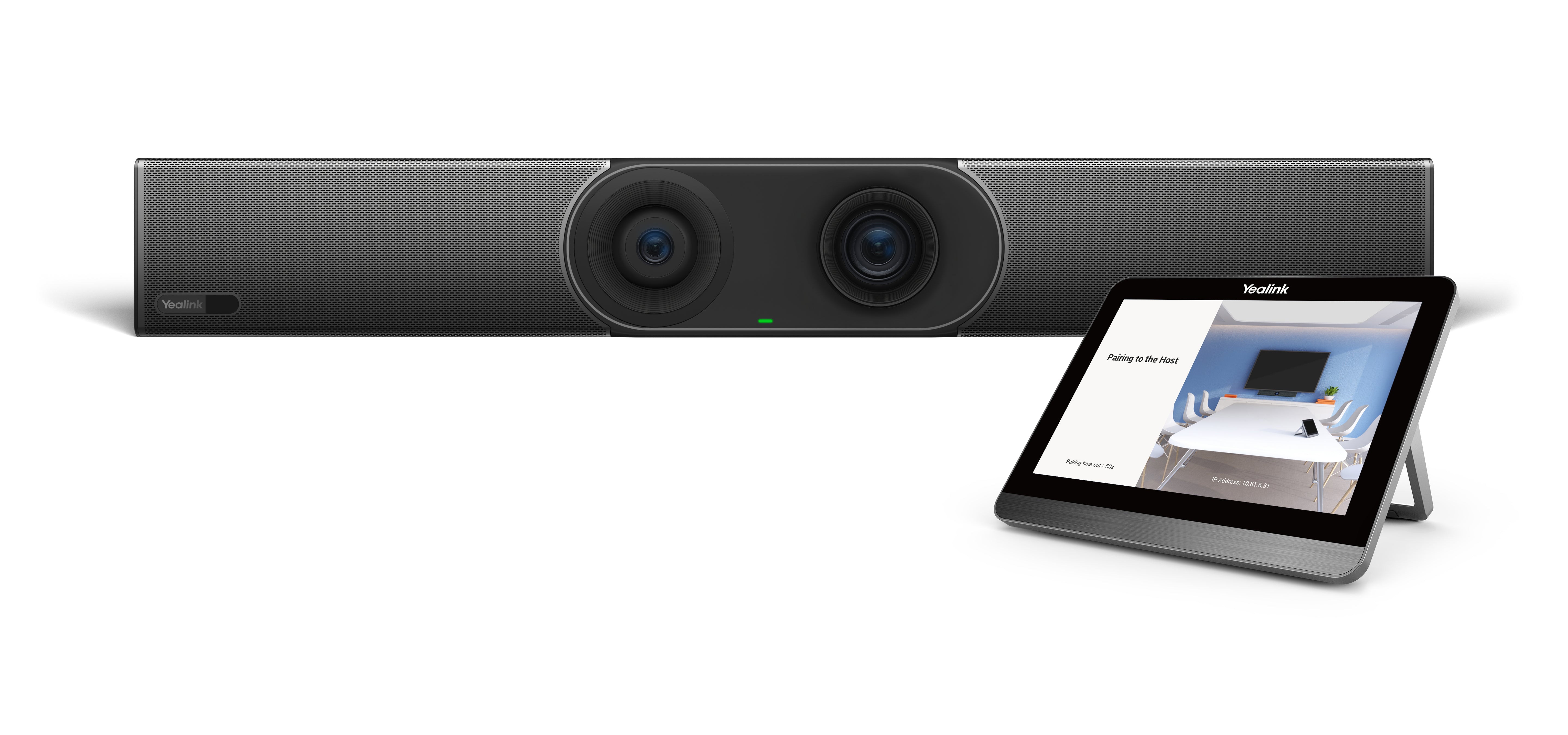Yealink MeetingBar A30 – 4K Ultra HD Videokonferenzsystem, mit TPC18, Schwarz