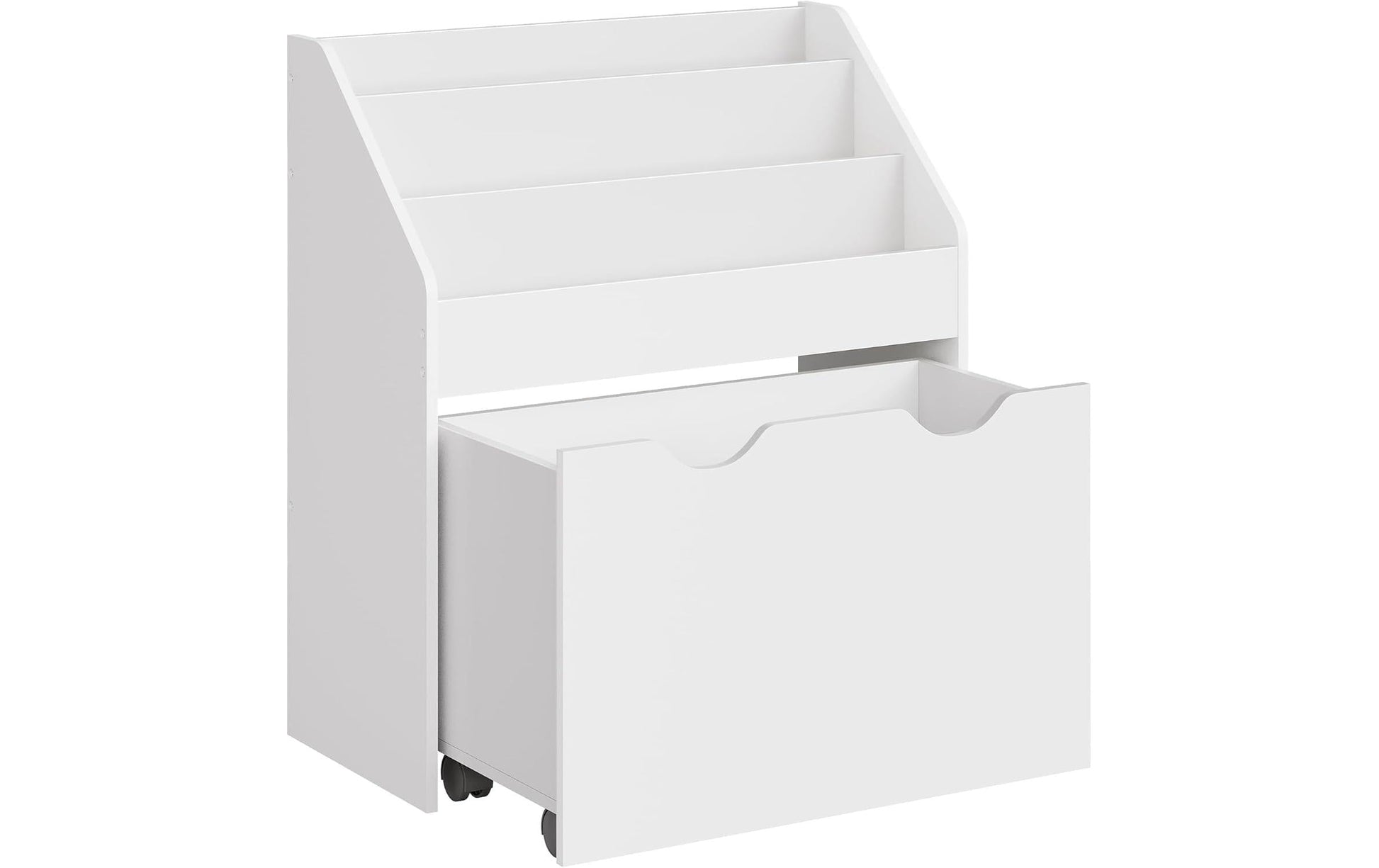 Songmics Bürowagen GKR041W10 – freistehend – 3 Böden – 62,5 × 29,5 × 70,2 cm – weiss – MDF