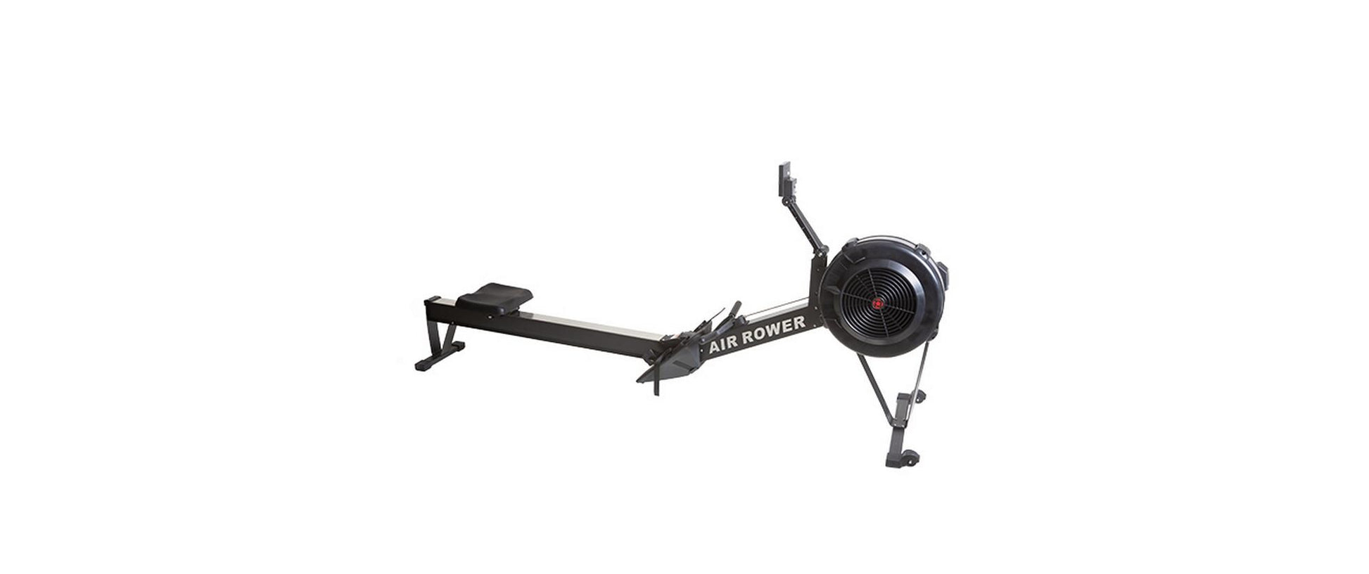 Fitcom Rudergerät Indoor, 237.0 cm × 63.0 cm × 108.0 cm, Schwarz, Luftwiderstand, 10 Widerstandsstufen