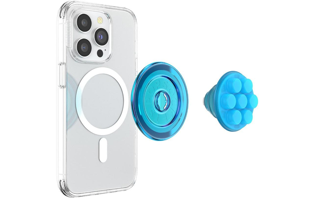 PopSockets Popper – Smartphone-Griff – Ringhalterung, drehbar, faltbar – Electric Blue