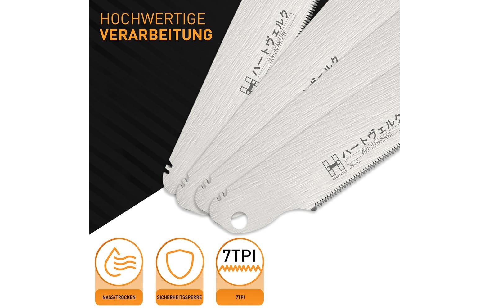 Hardtwerk Ersatzmesser 240 × 0,65 mm Karbonstahl – für Feinsäge – für Kataba Säge