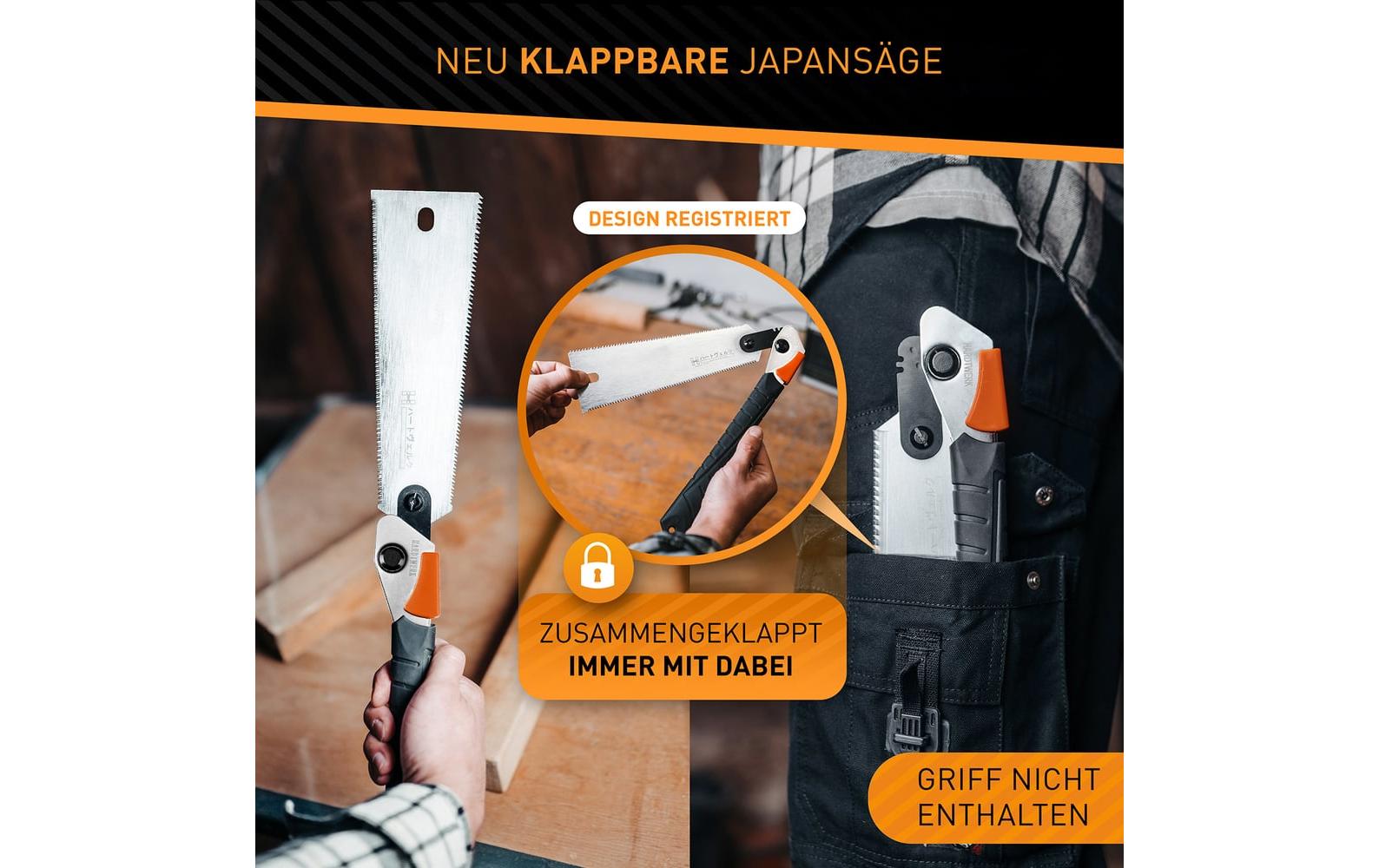 Hardtwerk Ersatz-Sägeblatt 240 mm Karbonstahl – für Hanzo Japansäge