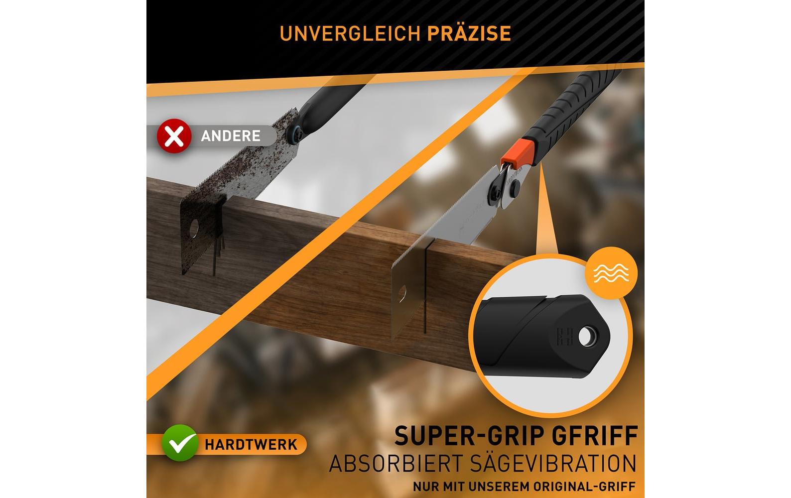 Hardtwerk Ersatz-Sägeblatt 240 mm Karbonstahl – für Hanzo Japansäge
