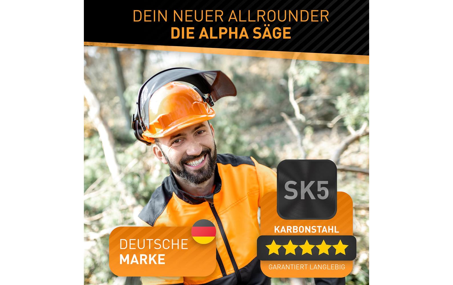 HARDTWERK Japansäge 210 mm, 7 Zähne/Zoll, klappbar