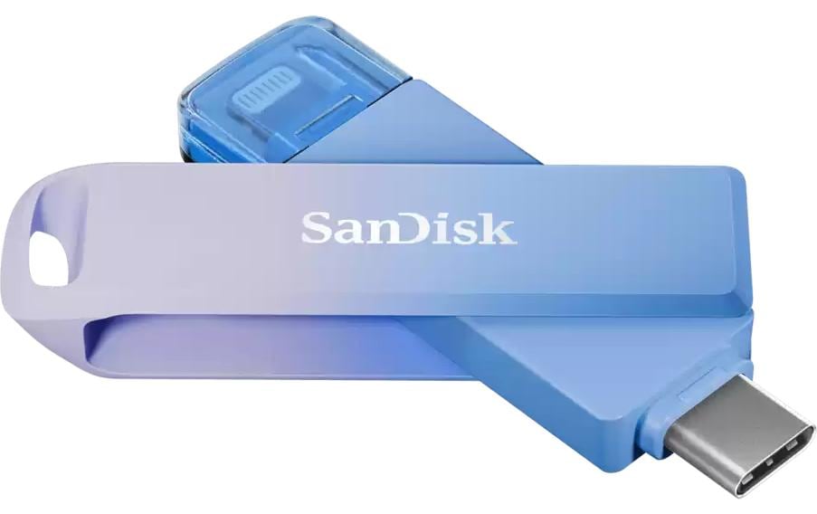 SanDisk Creator Phone Drive USB-Stick – 256 GB, USB-C / Lightning (USB 3.2 Gen 1), Lesegeschwindigkeit 90 MB/s
