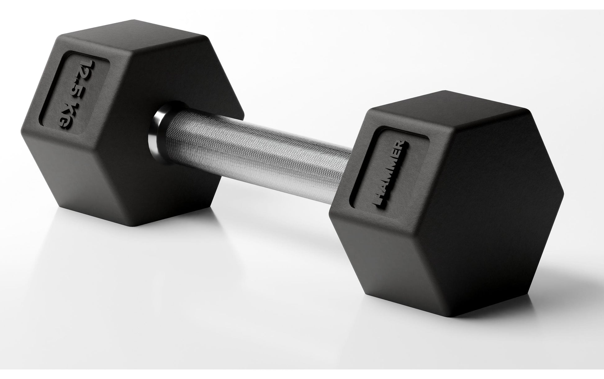 HAMMER Kurzhantel, 12,5 kg pro Hantel, Schwarz/Silber