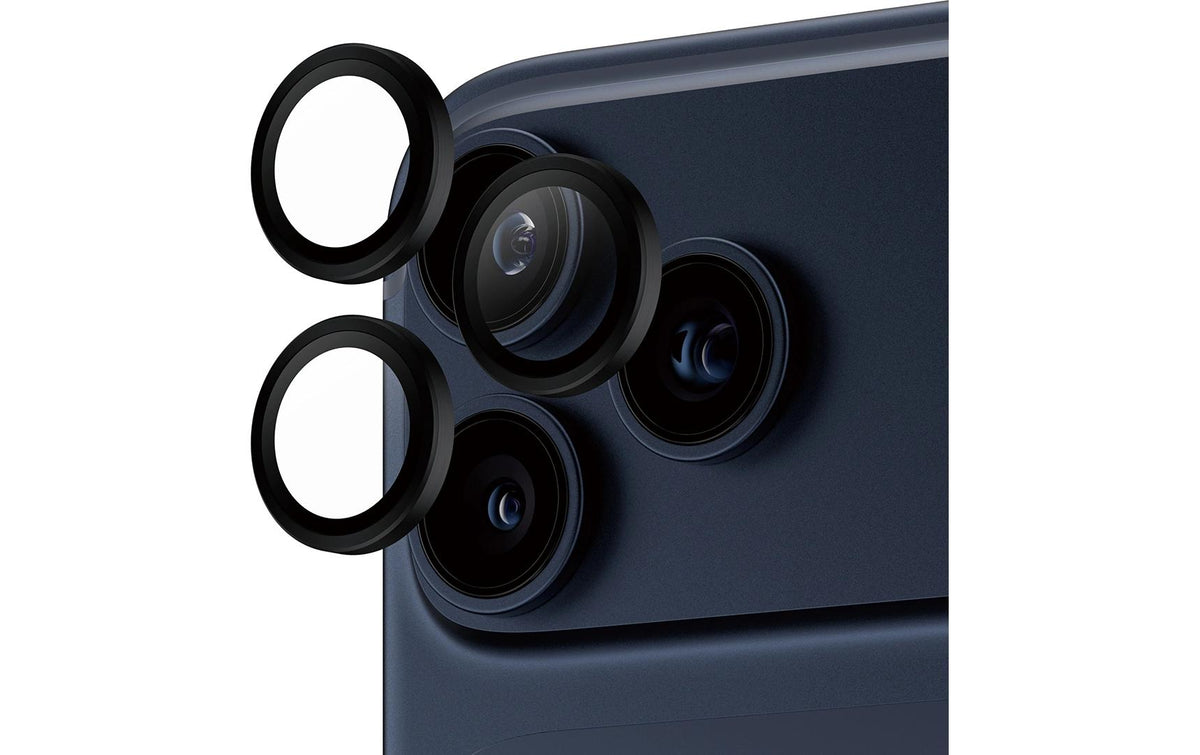 PanzerGlass Kameraschutz – für Apple iPhone 17 Pro/17 Pro Max/16 Pro (u. a.), Hartglas, Schwarz