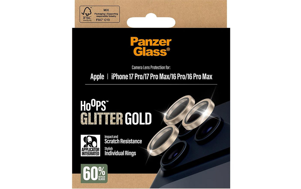 PanzerGlass Kameraschutz – für iPhone 2025 Pro/iPhone 2025 Pro Max/iPhone 16 Pro und andere – Silber