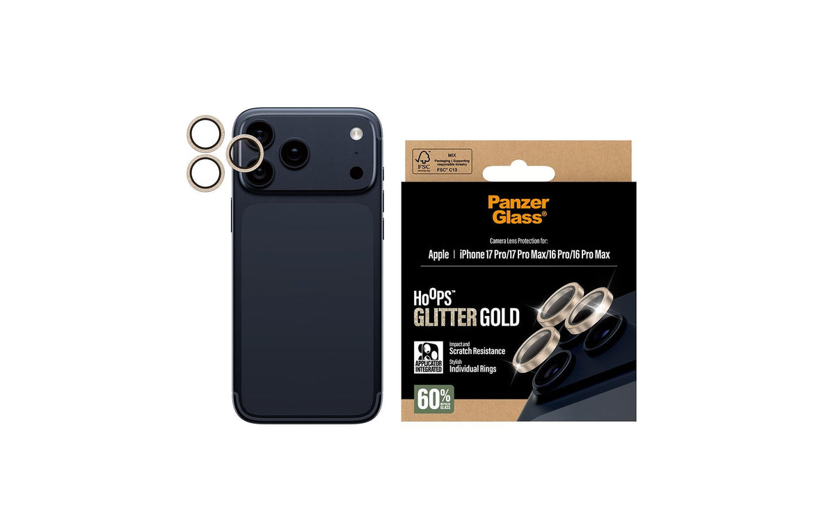 PanzerGlass Kameraschutz – für iPhone 2025 Pro/iPhone 2025 Pro Max/iPhone 16 Pro und andere – Silber