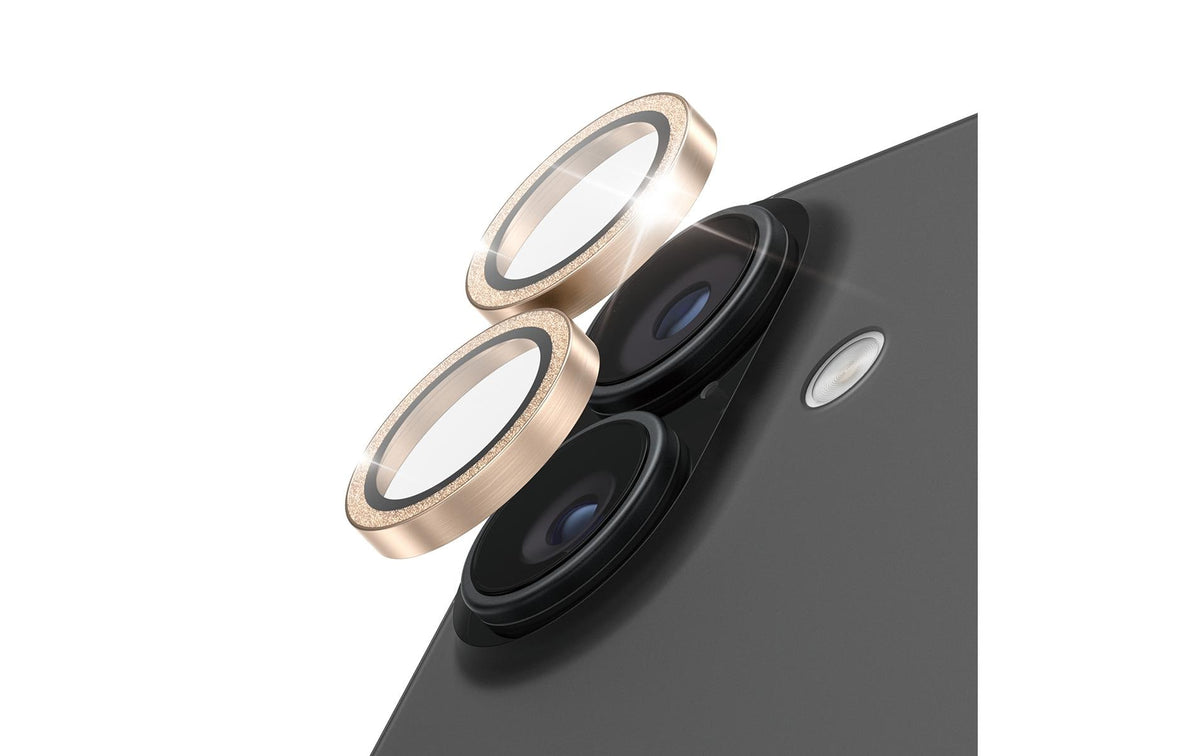 PanzerGlass Kameraschutz Hoops – für Apple iPhone 17/16/16 Plus, kratzresistent, stossfest, Hartglas, Gold