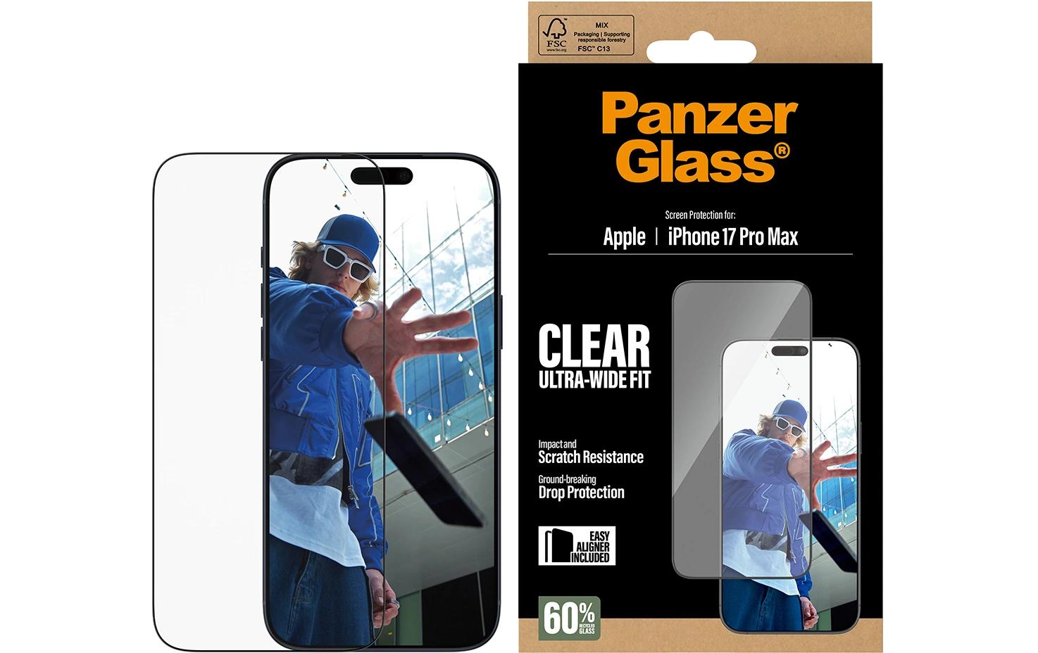 PanzerGlass Displayschutzfolie – für Apple iPhone 17 Pro Max