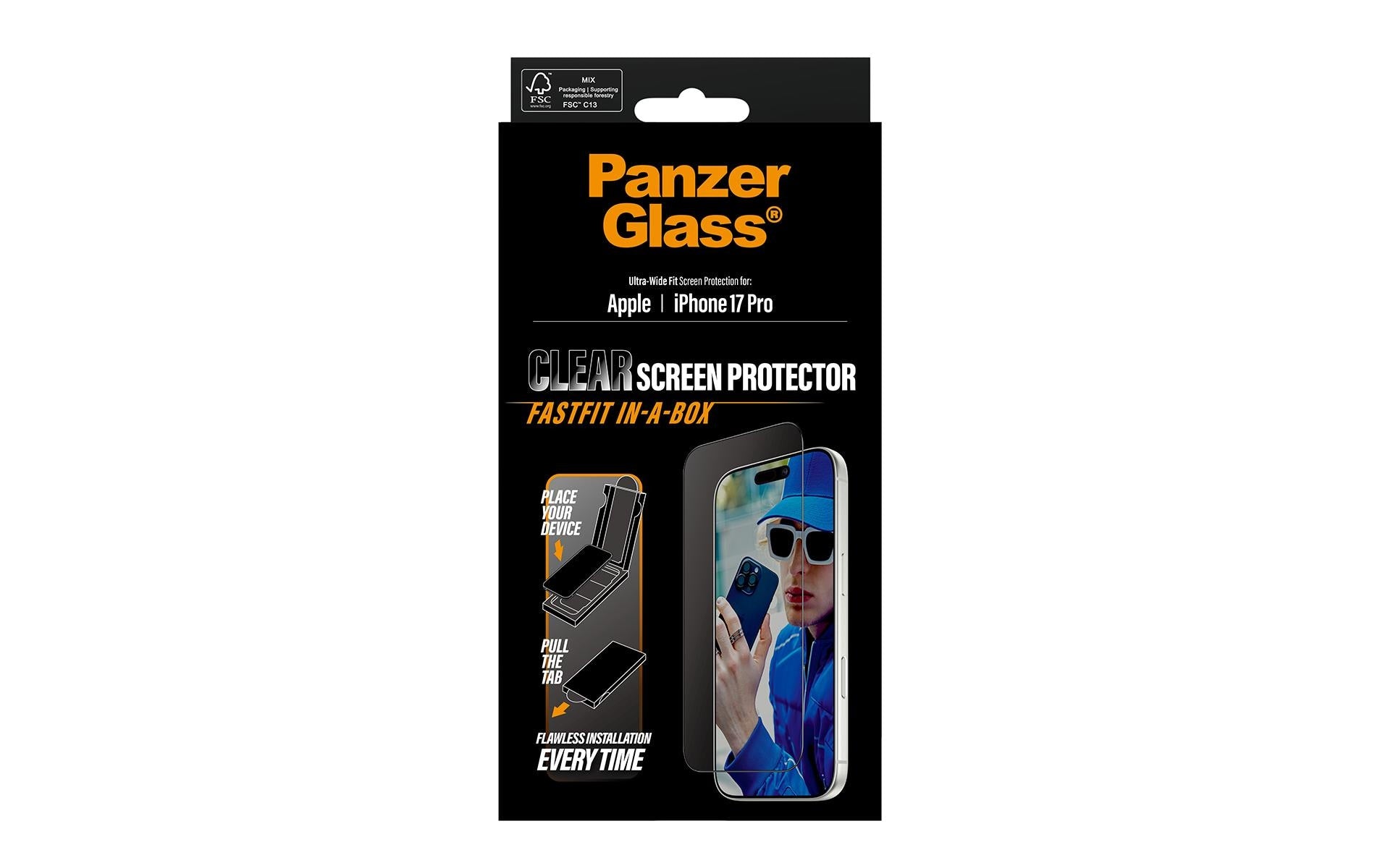 PanzerGlass Displayschutzfolie – für Apple iPhone 17 Pro