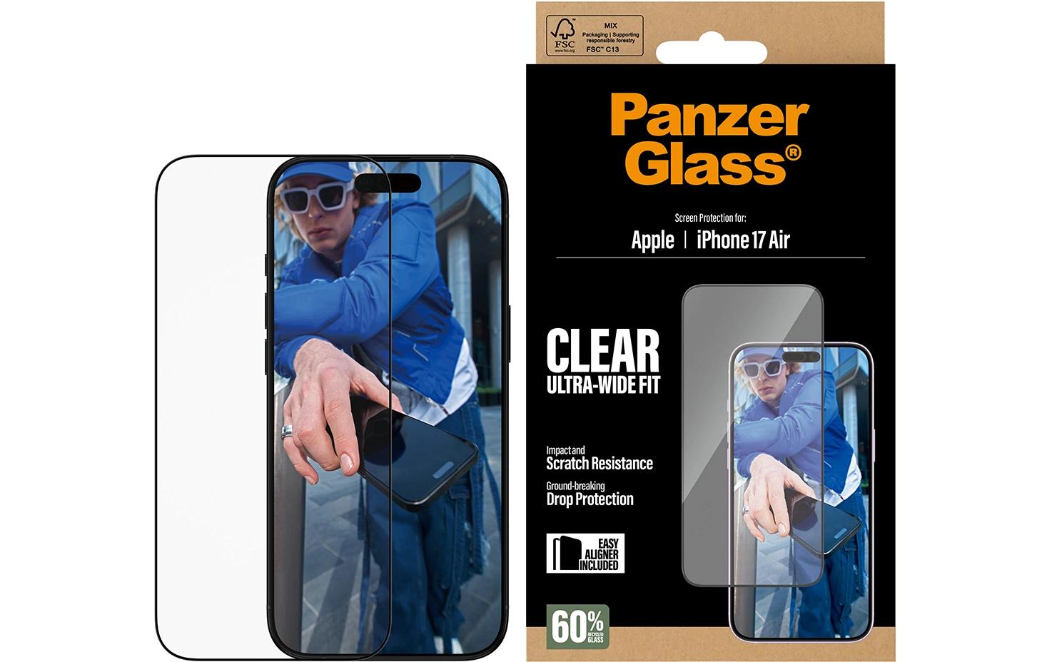 PanzerGlass Displayschutzfolie – für Apple iPhone Air