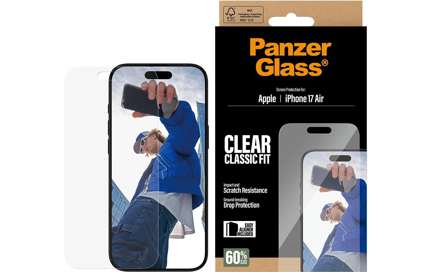 PanzerGlass Displayschutz – für Apple iPhone Air