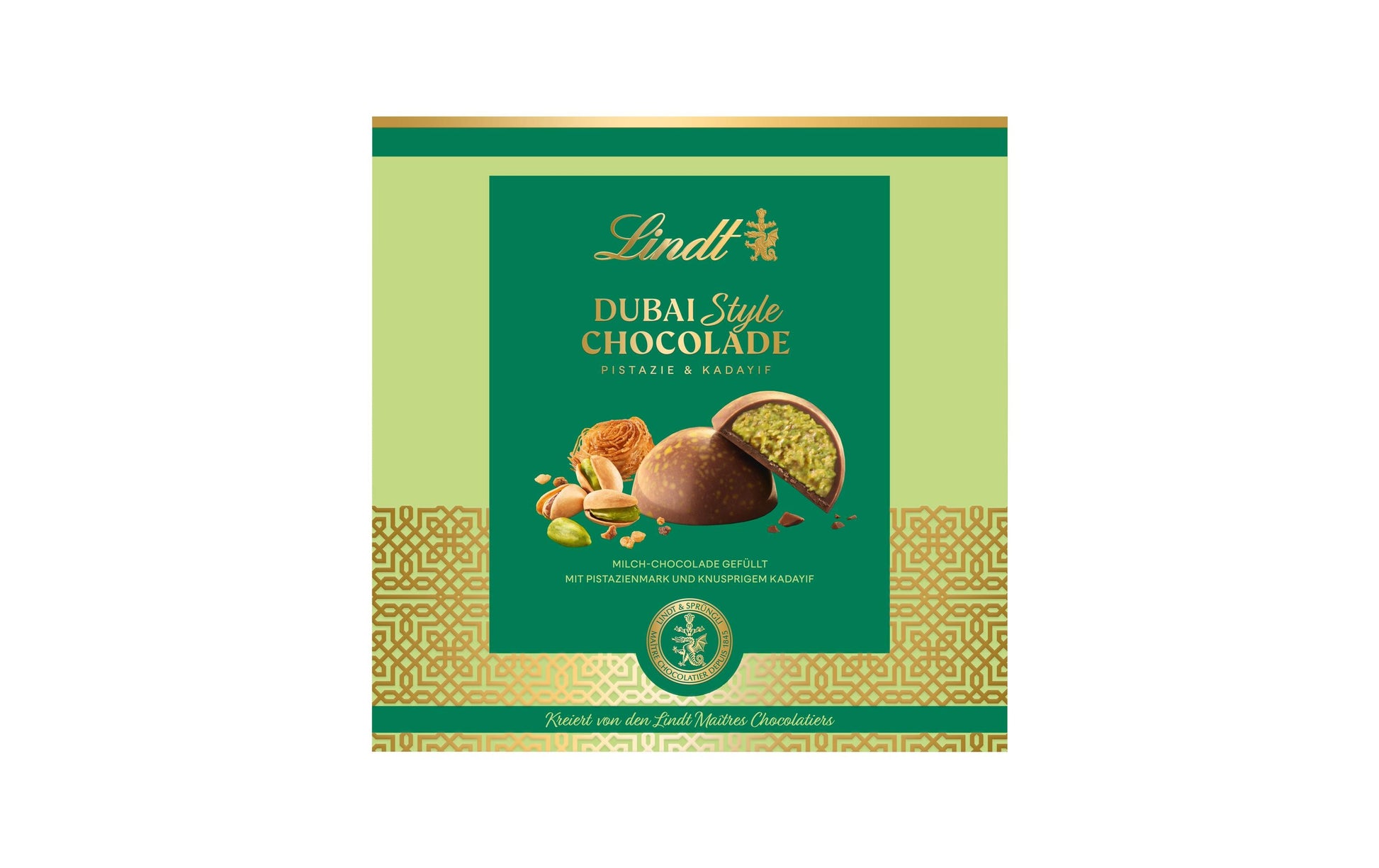 Lindt Dubai Style Pralinen – Pistazie – 90 g