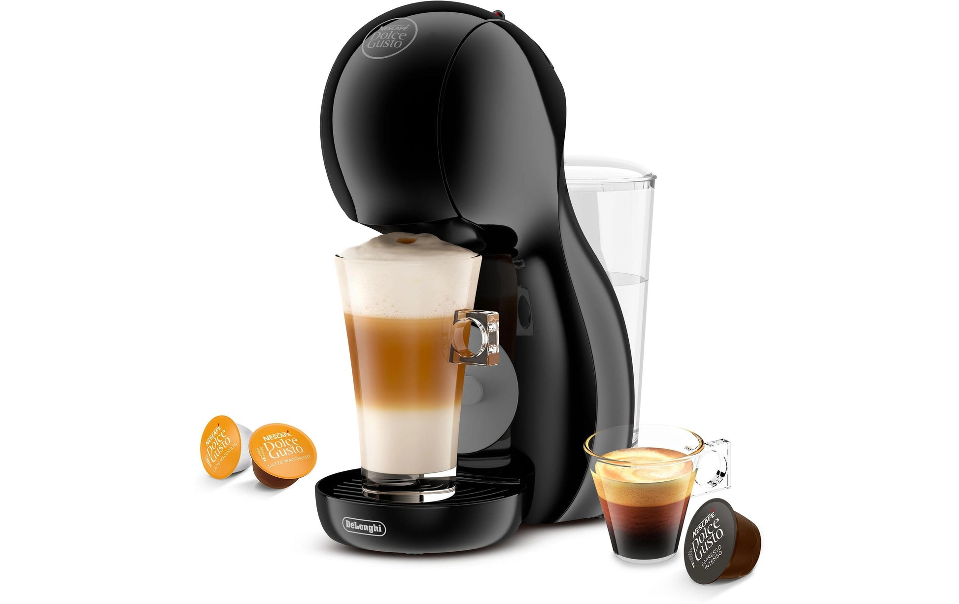 De’Longhi De'Longhi Piccolo XS EDG210.BGY Kapselmaschine – für Nescafé Dolce Gusto, 0,8 l, schwarz
