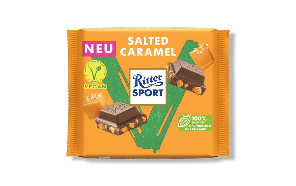 Ritter Sport Vegane Salzkaramell Schokolade – 100 g