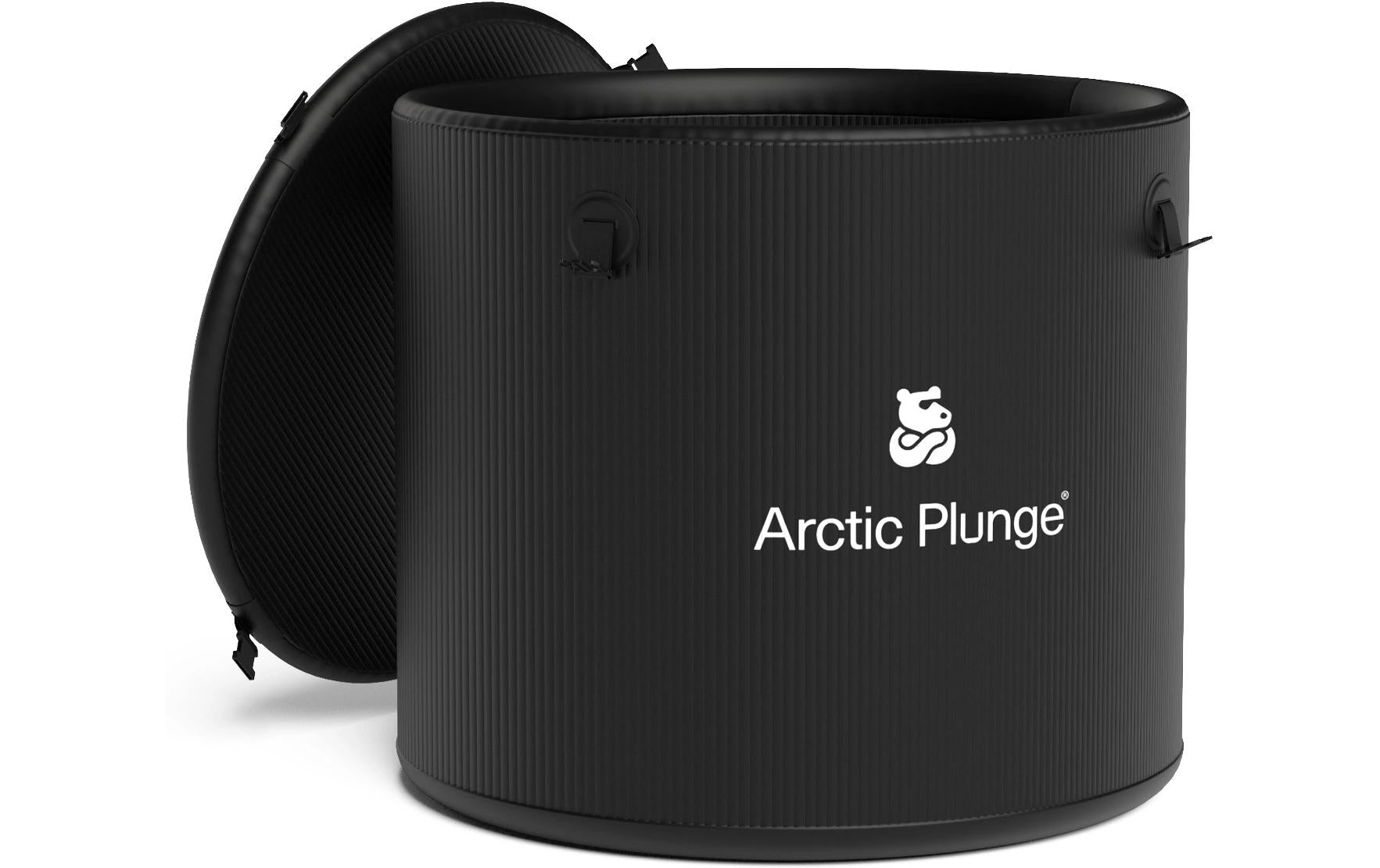 Arctic Plunge Eisbad Portable – rund, schwarz, PVC
