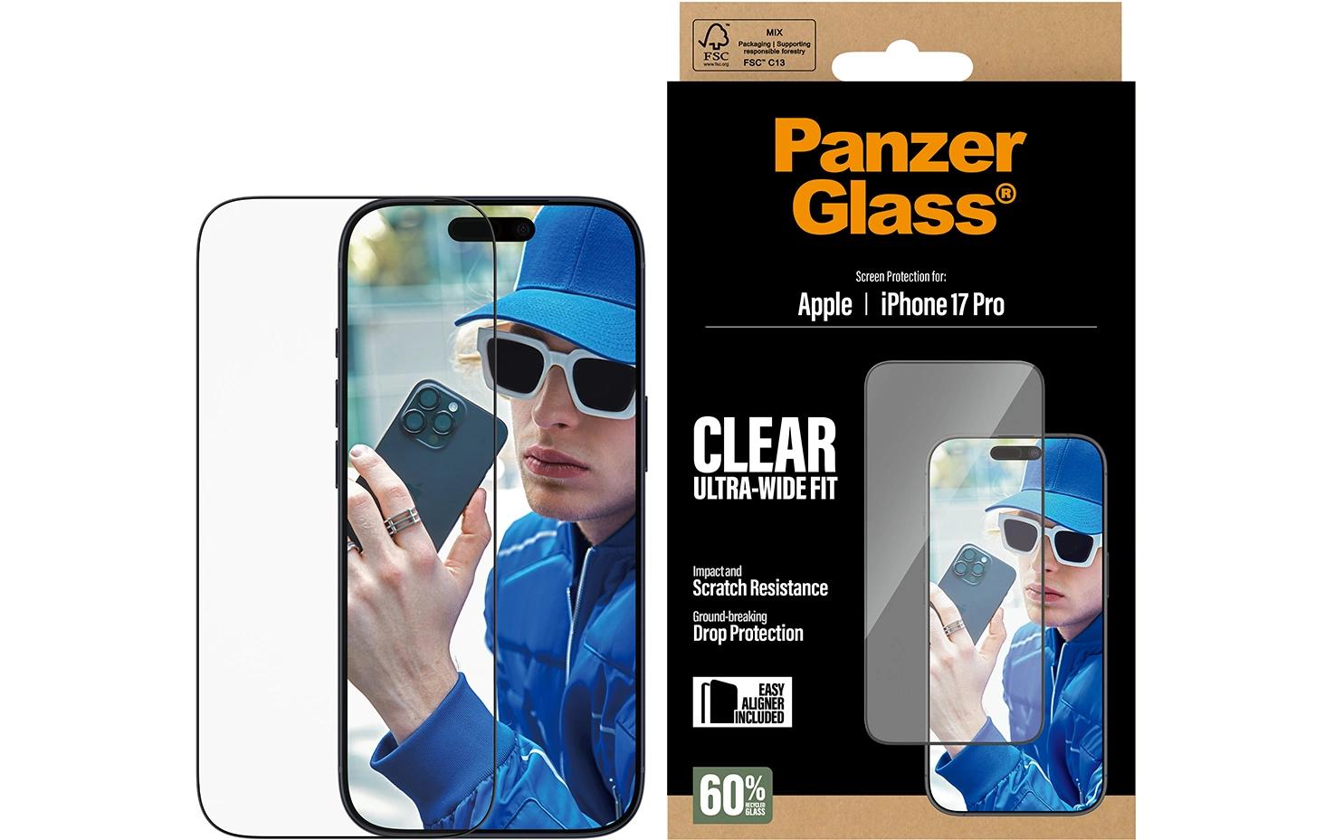 PanzerGlass Displayschutzfolie – für Apple iPhone 17 Pro