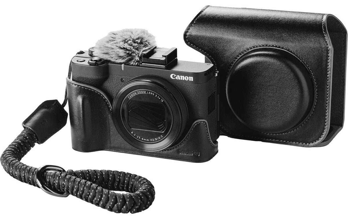 SmallRig 5386 Etui – Kunstleder/Aluminium – für Canon PowerShot V1 – Schwarz