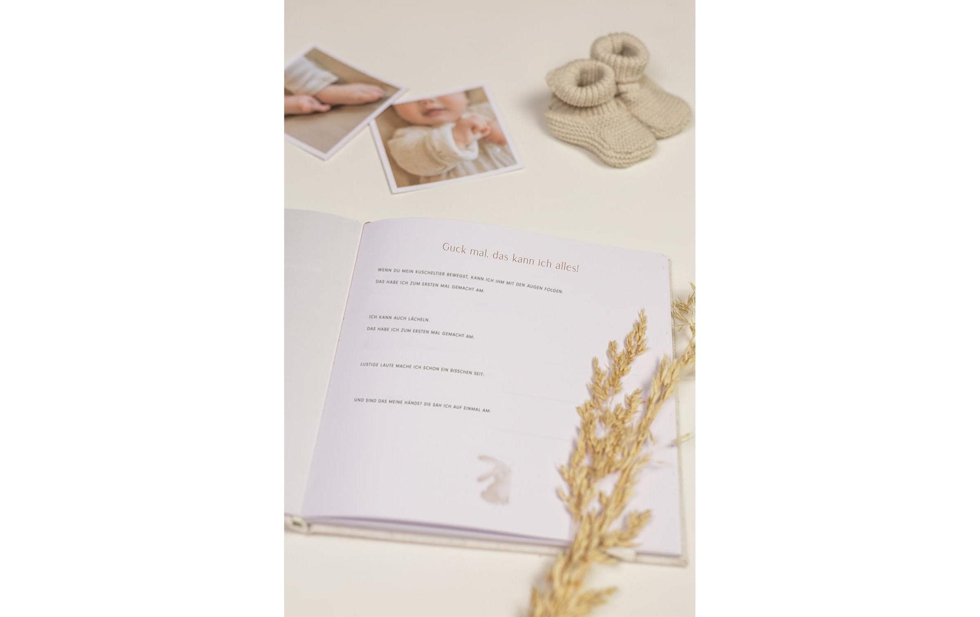 OYKAMI Babytagebuch Miffy – mit Miffy-Stofftier, blau
