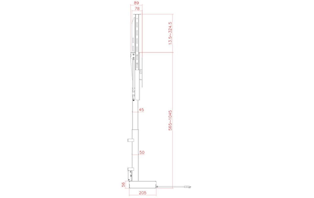 myWall HP 66 – Displayständer, Full-Motion, motorisiert, für 17–32", VESA 100×100–200×200, bis 45 kg