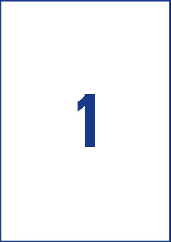 AVERY Zweckform L7877-20 – Etiketten A4 210 × 297 mm – Papier, weiss – permanent haftend – Laser/Inkjet