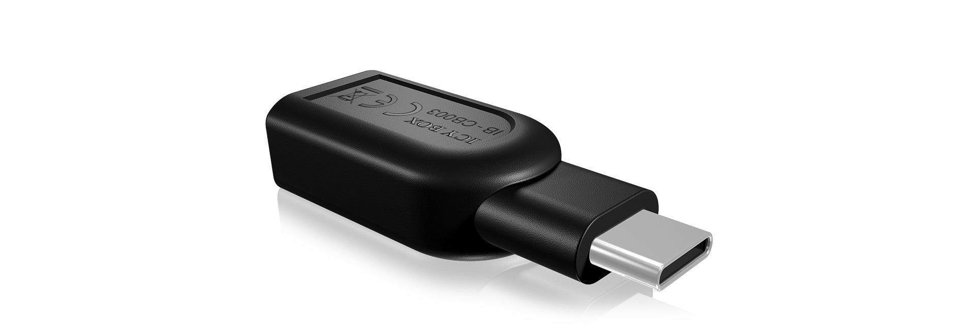 ICY BOX IB-CB005 Adapter USB-C zu USB-A – USB 3.2 Gen 1 (5 Gbit/s), Plug & Play, für Windows & Mac – Schwarz