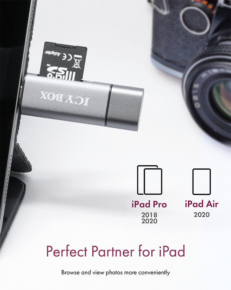 ICY BOX IB-CR200-C – Externer Kartenleser – USB 2.0, MicroSD/SD, 480 Mbit/s