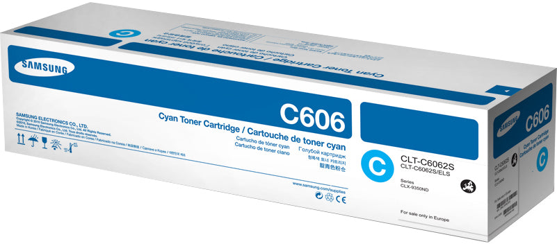 HP Samsung – Toner CLT-C6062S – Cyan, 15000 Seiten – für Samsung CLX-9250ND/CLX-9250NA/CLX-9350ND und andere