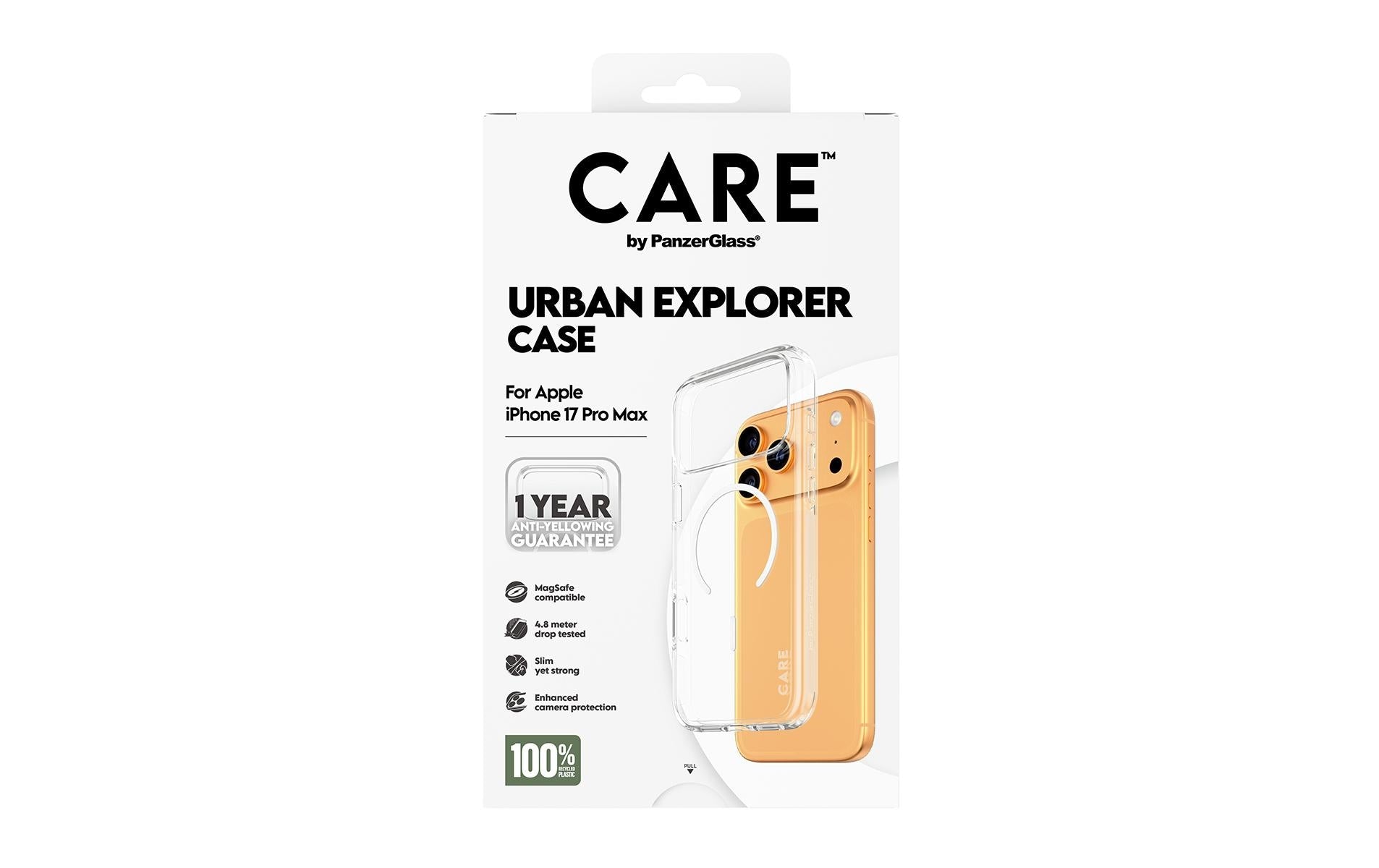 PanzerGlass Backcover Flagship Case – für Apple iPhone 17 Pro Max – transparent – TPU, MagSafe-kompatibel