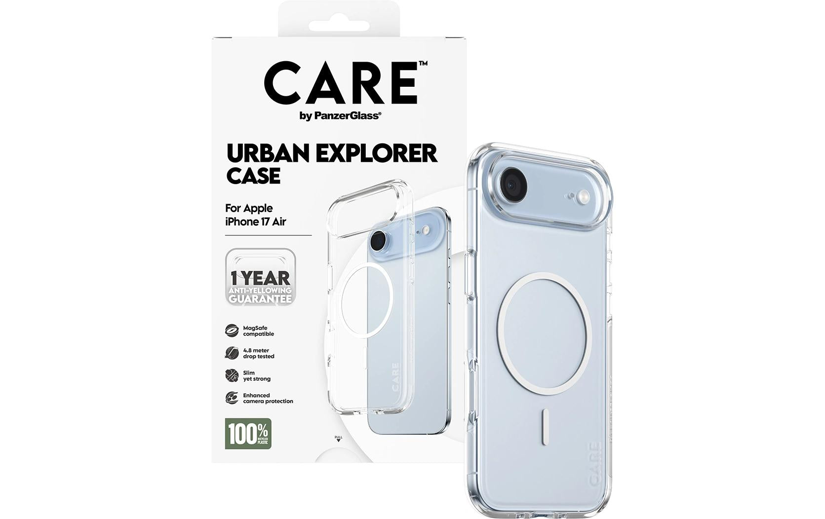 PanzerGlass Backcover Flagship Case – für Apple iPhone 17 Air – transparent – TPU, MagSafe-kompatibel
