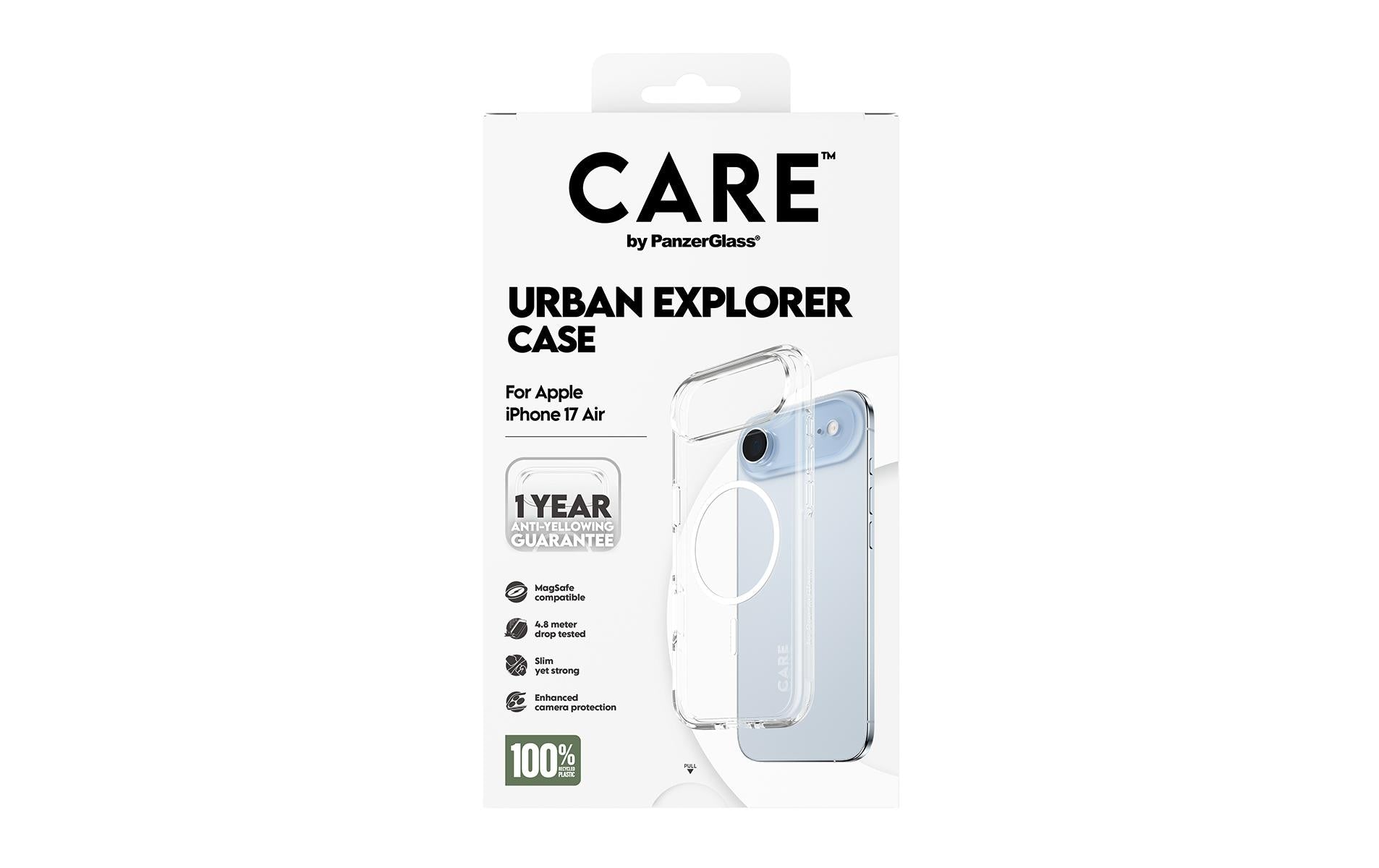 PanzerGlass Backcover Flagship Case – für Apple iPhone 17 Air – transparent – TPU, MagSafe-kompatibel