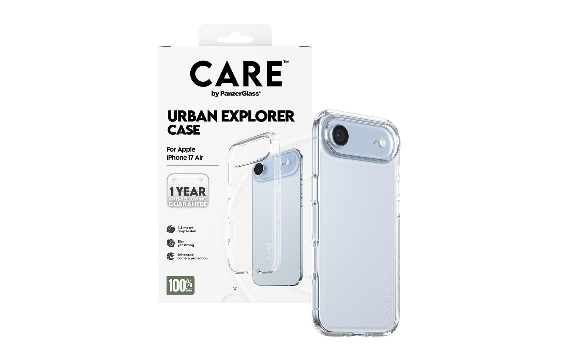 PanzerGlass Backcover CARE Flagship Case – für Apple iPhone Air – transparent – TPU