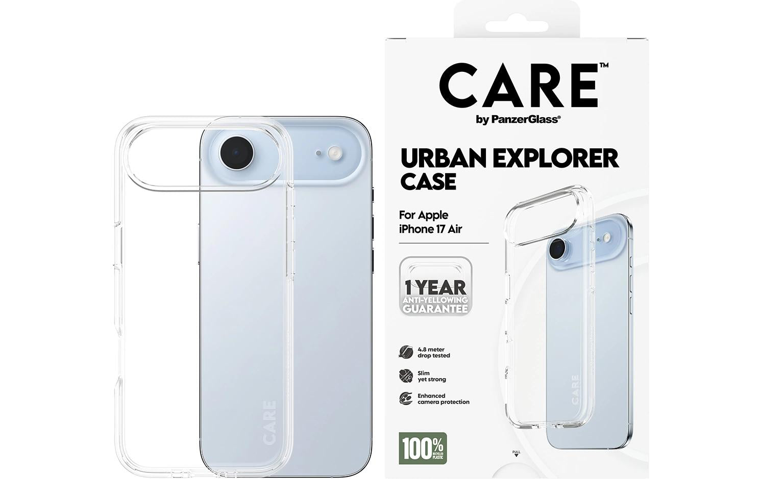 PanzerGlass Backcover CARE Flagship Case – für Apple iPhone Air – transparent – TPU